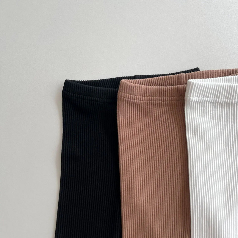 Ανοιξιάτικο φθινόπωρο βρεφικό παντελόνι Νεογέννητο κοριτσάκι Αγόρι Stretch κολάν μονόχρωμο βαμβακερό μωρό κοριτσάκι πλεκτό παντελόνι με ραβδώσεις νήπιο παντελόνι