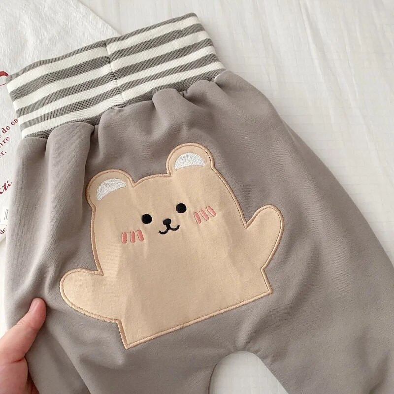 Χαριτωμένο νεογέννητο βρεφικό παντελόνι 0-2 ετών Βρέφος αγόρι κοριτσάκι Ψηλόμεση κινούμενα σχέδια Ζώο PP κάτω φαρδύ παντελόνι ρούχα Παιδικά φθινοπωρινά ρούχα