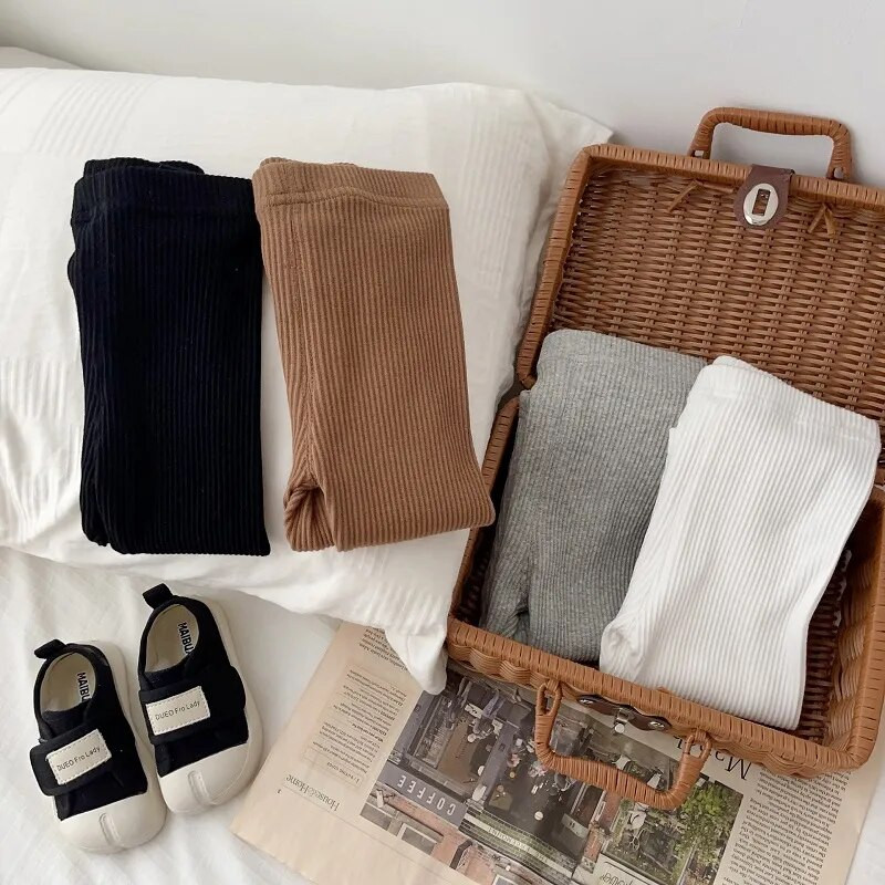 2023. aasta sügise beebipüksid, 0–3-aastased vastsündinud lapsed, ühevärvilised elastsed vöökohad, soonikud, puuvillased säärised püksid, rõivad, vabaajariided