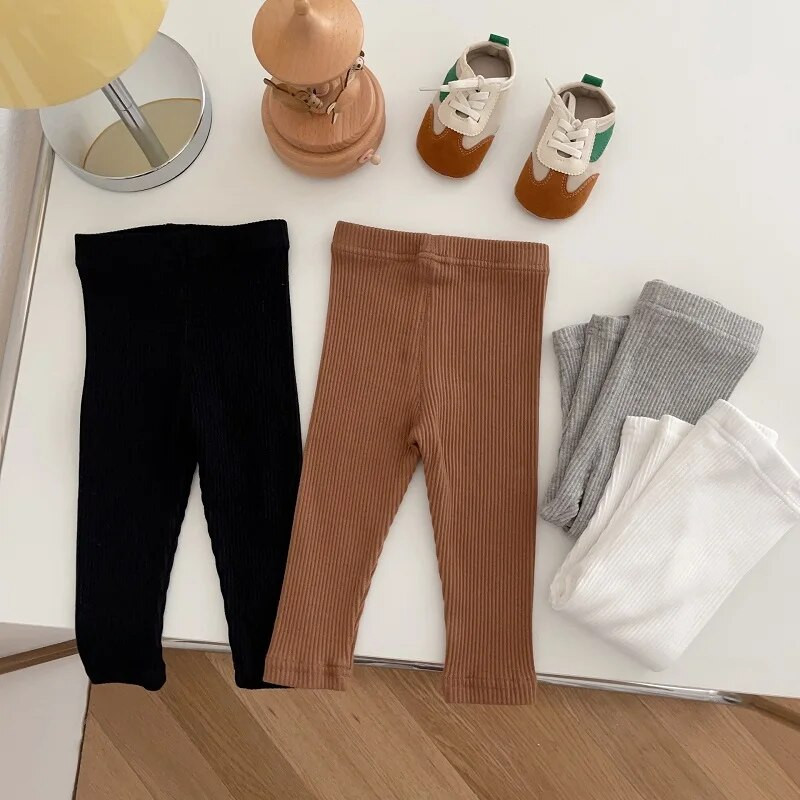 2023. aasta sügise beebipüksid, 0–3-aastased vastsündinud lapsed, ühevärvilised elastsed vöökohad, soonikud, puuvillased säärised püksid, rõivad, vabaajariided