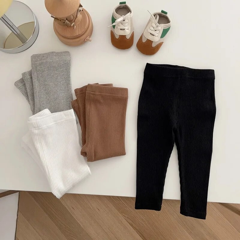 2023. aasta sügise beebipüksid, 0–3-aastased vastsündinud lapsed, ühevärvilised elastsed vöökohad, soonikud, puuvillased säärised püksid, rõivad, vabaajariided