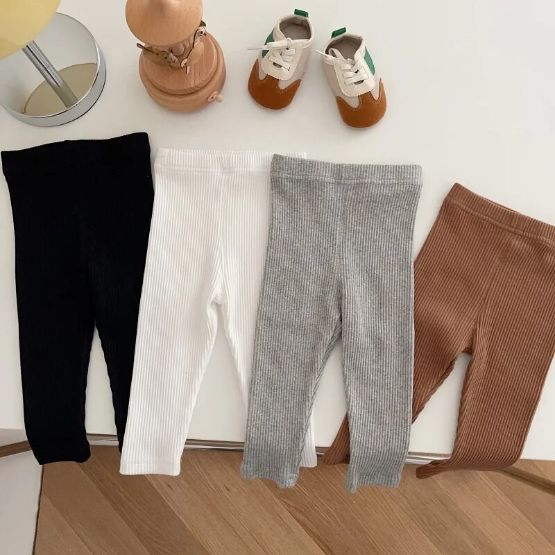 2023. aasta sügise beebipüksid, 0–3-aastased vastsündinud lapsed, ühevärvilised elastsed vöökohad, soonikud, puuvillased säärised püksid, rõivad, vabaajariided