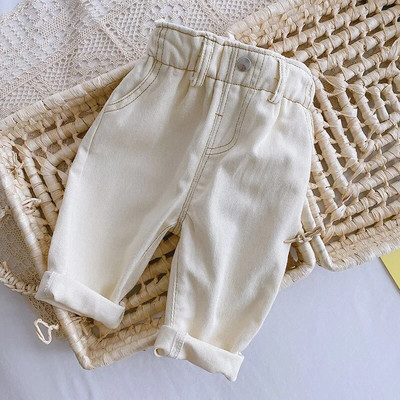 Pantaloni pentru copii 2022 Pantaloni uni pentru băieți Pantaloni pentru copii la modă Pantaloni pentru copii Scurți Blugi pentru copii Nou-născut Îmbrăcăminte pentru fete