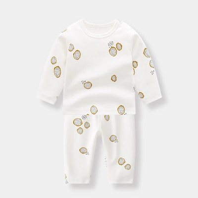 0-3T Nou-Născut Copil Bebeluși Băieți Fete Set haine cu mânecă lungă din bumbac Top și costum pantaloni Set pijama drăguț, dulce, Set de pijamale