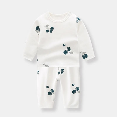 0-3T Nou-Născut Copil Bebeluși Băieți Fete Set haine cu mânecă lungă din bumbac Top și costum pantaloni Set pijama drăguț, dulce, Set de pijamale