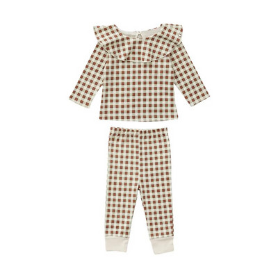 6-36M nou-născut copil fete set haine bumbac mânecă lungă imprimeu top tricou costum pantaloni drăguț dulce sugari 2 buc set ținute