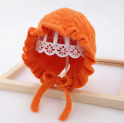 2020 Χειμώνας ζεστό καπέλο για κοριτσάκι Princess 0-3T Καπέλο για νήπιο μαλακό πλέξιμο Χαριτωμένο ρυθμιζόμενο κορδόνι Πιο ζεστό παιδικό καπέλο με χιόνι φορώντας αυτί