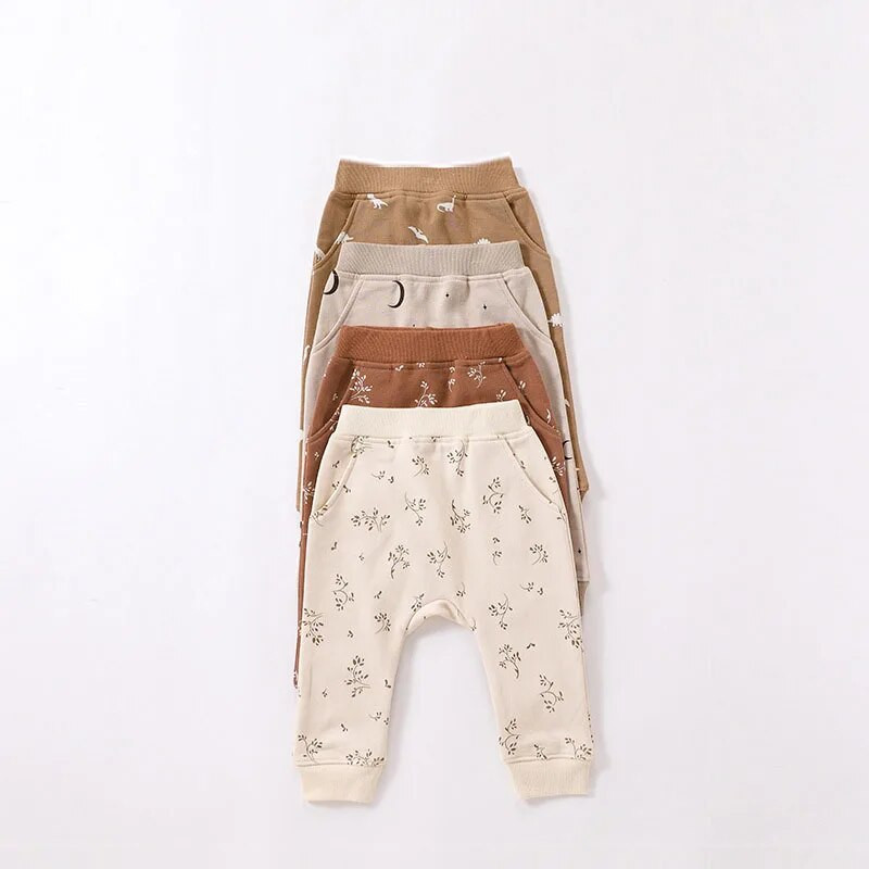 6-36M Newborn Kid Baby Boys Tüdrukute rõivakomplekt Pikkade varrukatega Pullover Top pükskostüüm Puuvillane Print Outfit Imiku 2tk Pusa komplekt