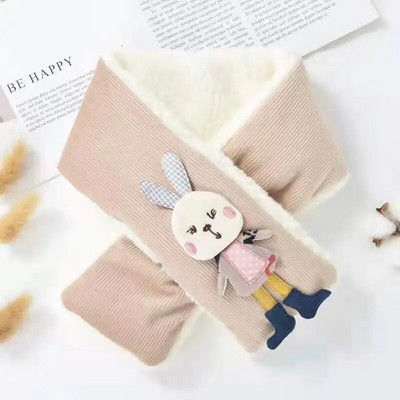 Eșarfă drăguță de desene animate pentru copii pentru copii 2-6 ani eșarfe pentru copii de iarnă îngroșare caldă plus șaluri de catifea guler băieți fete produse calde