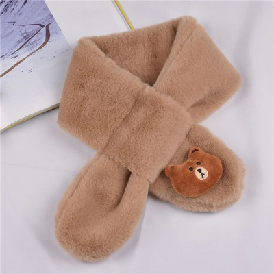 Eșarfă drăguță de desene animate pentru copii pentru copii 2-6 ani eșarfe pentru copii de iarnă îngroșare caldă plus șaluri de catifea guler băieți fete produse calde