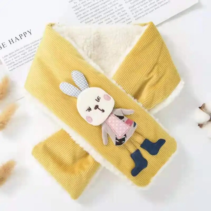 Eșarfă drăguță de desene animate pentru copii pentru copii 2-6 ani eșarfe pentru copii de iarnă îngroșare caldă plus șaluri de catifea guler băieți fete produse calde