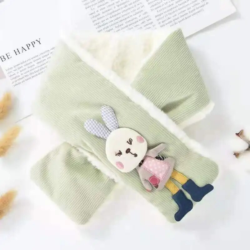 Eșarfă drăguță de desene animate pentru copii pentru copii 2-6 ani eșarfe pentru copii de iarnă îngroșare caldă plus șaluri de catifea guler băieți fete produse calde