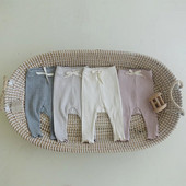 0-24M Nou-născut Bebeluș Băiat Fată Haine Bumbac Stretch Pantaloni Fetiță Dulci Dulci Casual Leggings Unii Pantaloni Nou-Născut