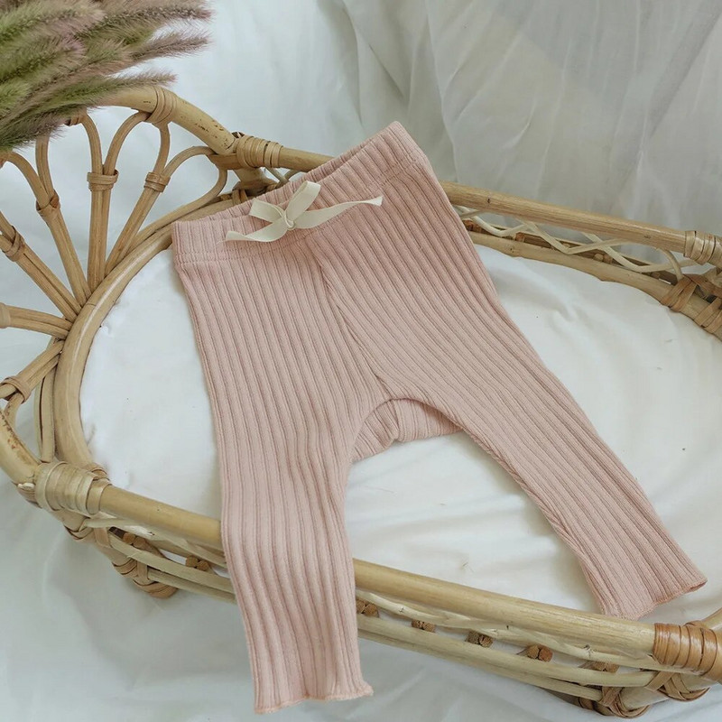 0-24 εκ. Νεογέννητα ρούχα για κοριτσάκια Βαμβακερά ελαστικά βρεφικά παντελόνια για κοριτσάκι Χαριτωμένο γλυκό καθημερινό απλό κολάν Newborn παντελόνι