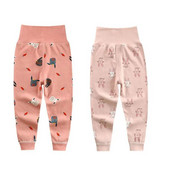 Εκτύπωση κινουμένων σχεδίων Βρεφικά αγόρια κορίτσια παντελόνια βαμβακερά ψηλόμεσα Παιδικά κολάν άνοιξη φθινόπωρο Παιδικό παντελόνι νήπιο 1-4 ετών
