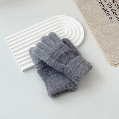 Mănuși calde pentru copii, cu dungi în contrast, cu dinozaur din desene animate, băieți, fete, pentru iarnă, pentru copii, în aer liber, pentru prevenirea frigului, mănuși de ciclism