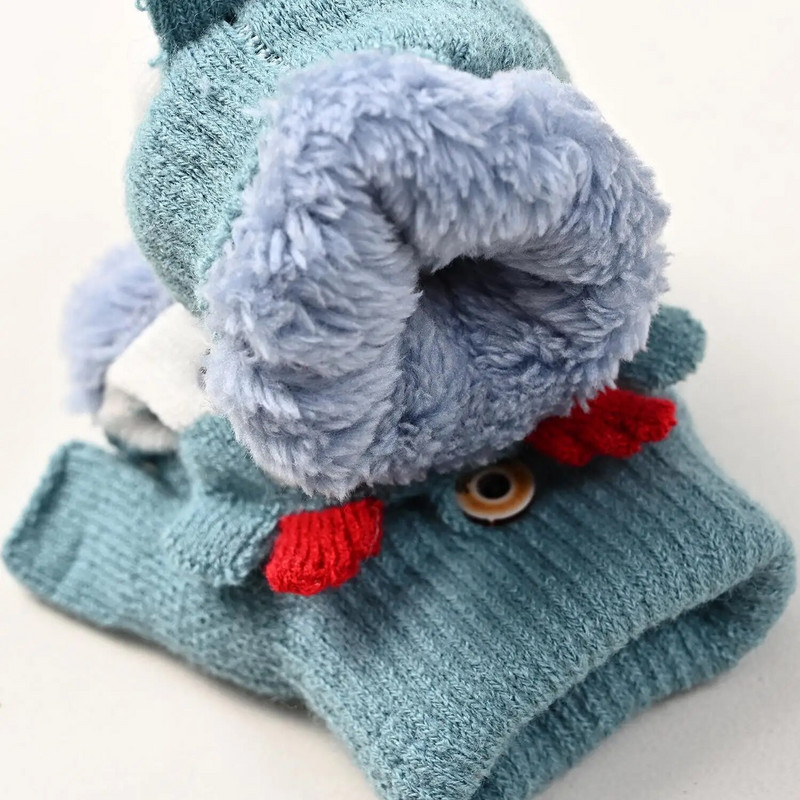 Armsad lapsed, talvekindad, jõulumultikad, põdrad, poolsõrmelised labakindad tüdrukutele poisslastele, soojad plüüsist voodriga sõrmedeta kinnas