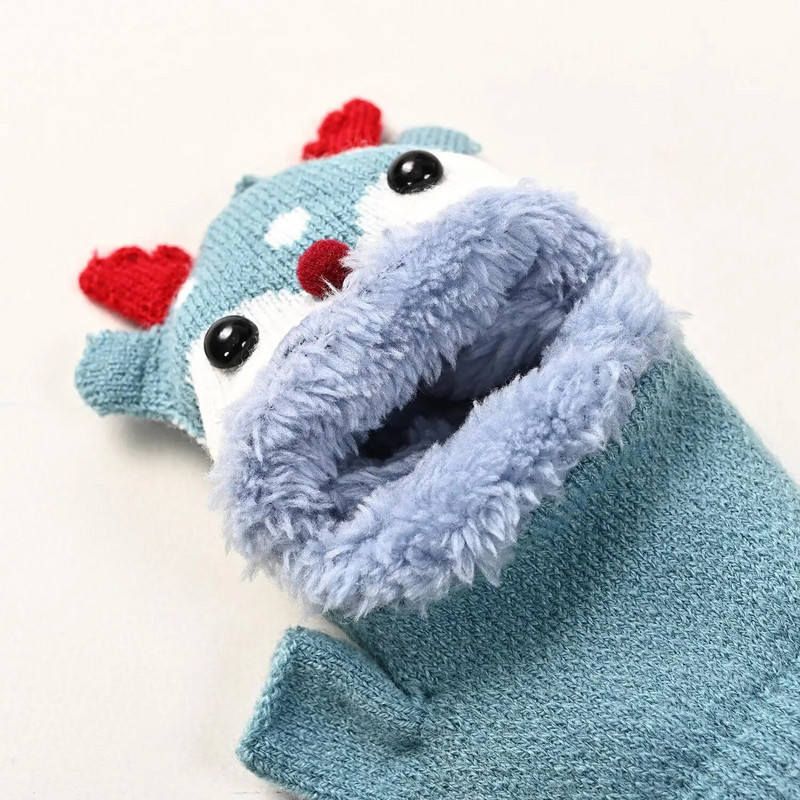 Armsad lapsed, talvekindad, jõulumultikad, põdrad, poolsõrmelised labakindad tüdrukutele poisslastele, soojad plüüsist voodriga sõrmedeta kinnas