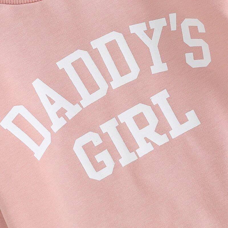 Citgeett Toamna Toamna Copii Bebeluși Fete Ținute Litere Imprimat Hanorac cu mânecă lungă Pantaloni cu talie elastică Haine de toamnă