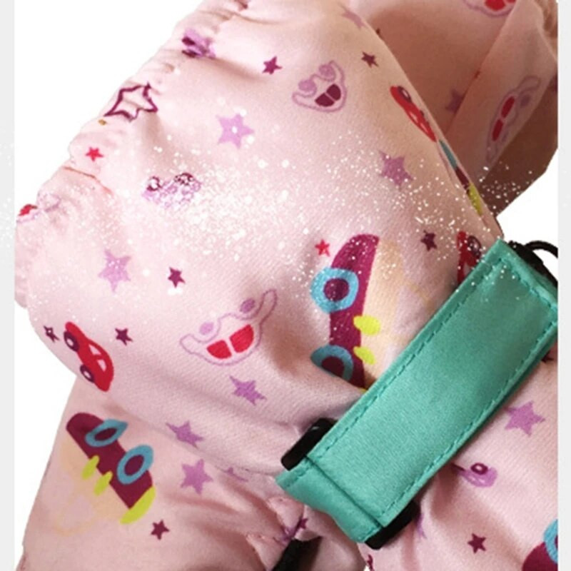 Παιδικά Παιδικά Γάντια Σκι Winter Snow Snowboard Αδιάβροχο Αδιάβροχο Αθλητικό Εξωτερικό Ρυθμιζόμενο Παχύ Γάντι Καρπού