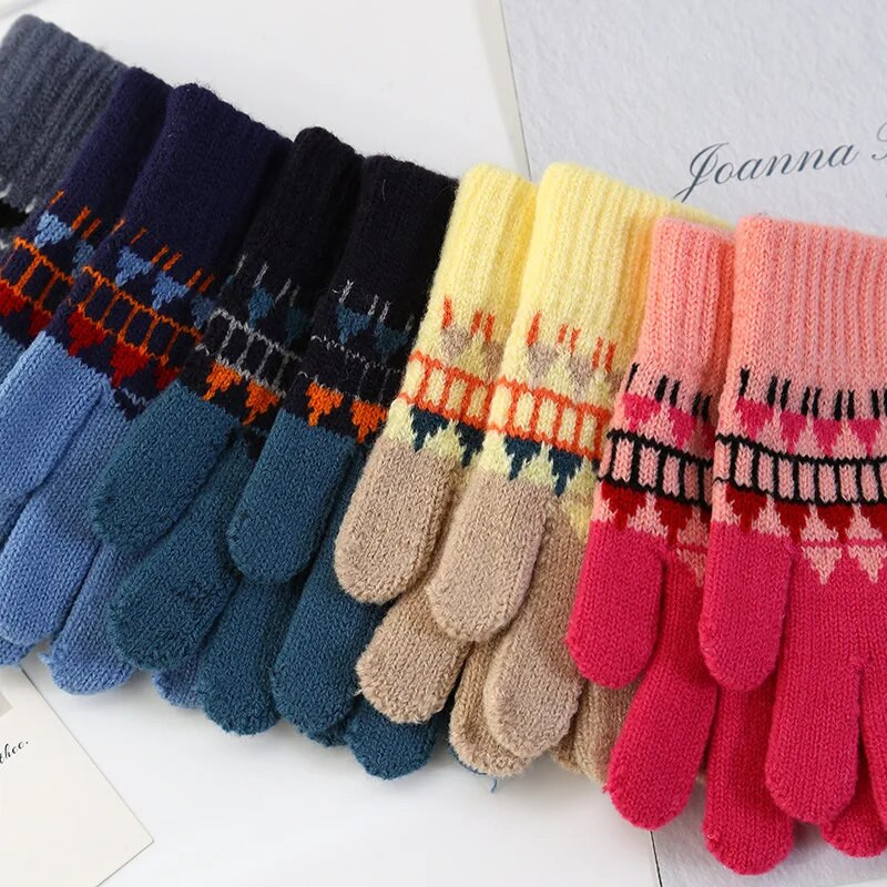 5-12-aastastele lastele Kindad Täissõrmed Labakindad Lastele Kindad Soojad Talvised Laste Labakindad Jõulukingitus перчатки детские