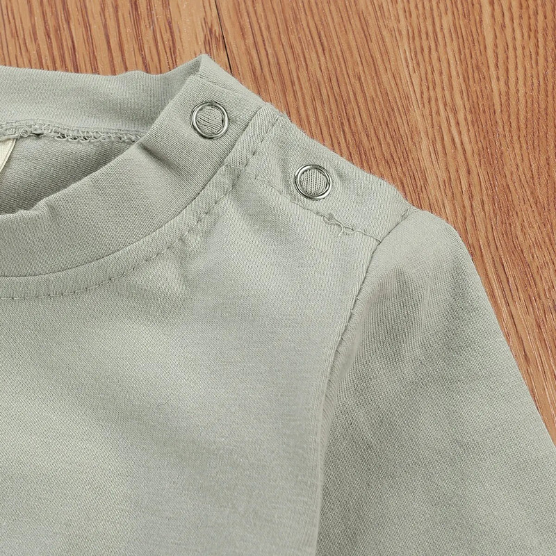 Citgeett Φθινοπωρινό Solid 0-24M Παιδικά Βρεφικά Αγόρια Κοριτσίστικα Ρούχα Ανοιξιάτικα Νεογέννητα Φούτερ Μπλούζες+Παντελόνια Βαμβακερά casual αθλητικές φόρμες