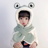 Χειμωνιάτικο ζεστό παιδικό κασκόλ 1 για αγόρια και κορίτσια βελούδινο 1-10 ετών Baby Cute Ears Rabbit Αντιανεμικό καπέλο προστασίας αυτιών Δωρεάν αποστολή