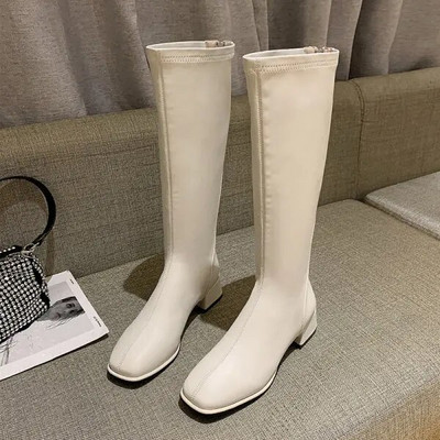 Pantofi Cizme de modă Femeie Botine cu toc mic Botine cu vârf rotund Cizme dama-femei Punk Cauciuc Toc înalt Toamnă Femei