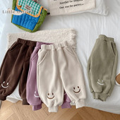 Nou-născut Bebeluș Fată Băiat Pantaloni de lână iarnă Sugar copil copil mic Pantalon talie mijlocie ocazional cald și gros Haine pentru bebeluși 9M-5Y