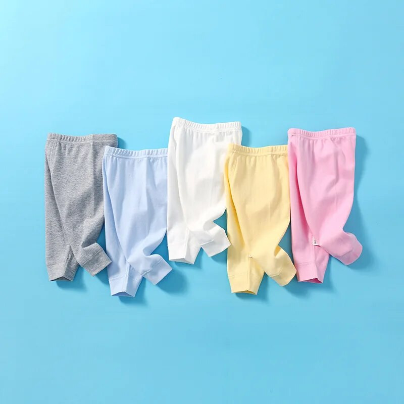 Sügiskevadised beebipüksid 100% puuvillane pehme, mugavad poiste tüdrukute vabaaja püksid, pikad Johnsi orgaanilised puuvillased väikelaste püksid