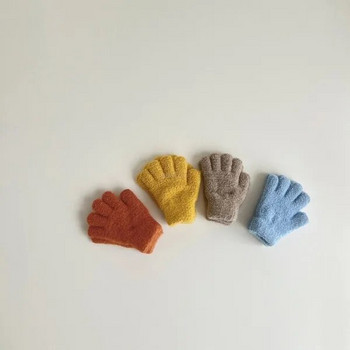 Παιδικά Χειμερινά Coral Fleece Ζεστά γάντια Thicken Kids Baby βελούδινα γούνινα γούνινα γάντια κορίτσια Φθινοπωρινό θερμαντήρα χεριών για 3-6 χρόνια