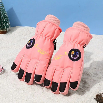 Snow Snowboard Παιδικά γάντια σκι Αδιάβροχα Thicken Παιδικά Γάντια Ποδηλασίας Χειμώνα Ζεστά αντιανεμικά αθλητικά γάντια εξωτερικού χώρου