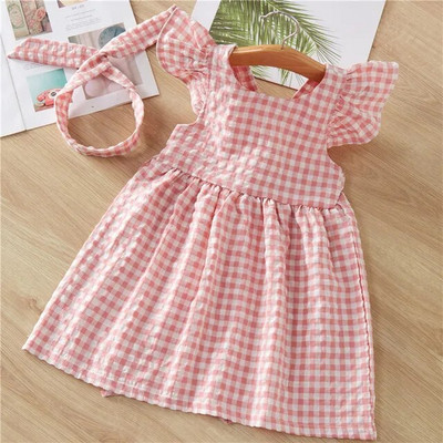 Rochie de vară din bumbac pentru bebeluși 2023, la modă frumoasă, rochii de prințesă pentru sugari, linie A, haine moale pentru copii, rochie pentru copii