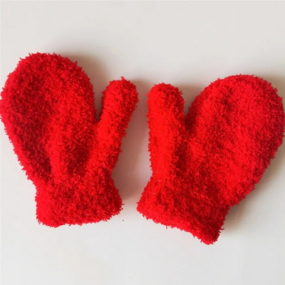 Mănuși pentru copii, îngroșate și calde de pluș, pentru copii, elevi, elevi, mănuși de iarnă, din lână de coral, mănuși cu degete întregi, pentru 5-11 ani, mănuși pentru copii