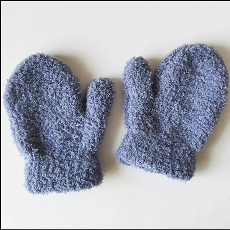 Mănuși pentru copii, îngroșate și calde de pluș, pentru copii, elevi, elevi, mănuși de iarnă, din lână de coral, mănuși cu degete întregi, pentru 5-11 ani, mănuși pentru copii