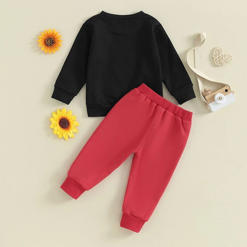 Citgeetti kevadine sõbrapäev, poisslapsed, tüdrukud, pikkade varrukatega, kirjatrükiga topid, ühevärvilised püksid