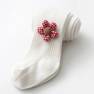 Uued Beebi Retuusid Kevad Sügis Tüdrukute Sukkpüksid Lille Vibu Kootud Valge Laste Sukkpüksid Vastsündinu jõulutüdruku sokid