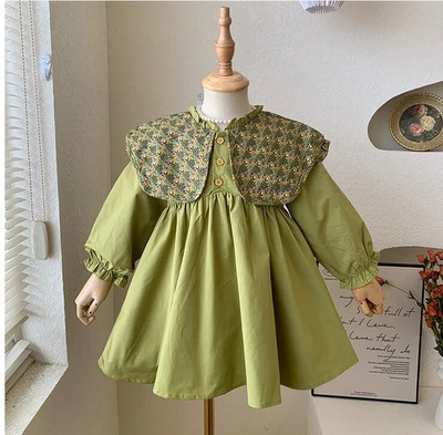 Armas armas beebi väike tüdrukute kleit lilleline karu kleit kevad sügis 1 2 3 aastat vanad lapsed väikelapsed laste riided tutu kleidid