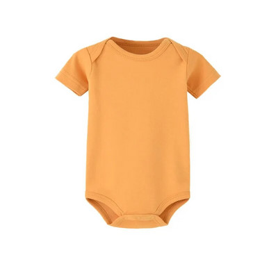 Salopete pentru nou-născut pentru bebeluși, bumbac organic, pijama clasică pentru sugari, culoare uni, salopetă moale cu mânecă scurtă, vară 13 culori