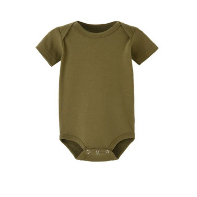 Salopete pentru nou-născut pentru bebeluși, bumbac organic, pijama clasică pentru sugari, culoare uni, salopetă moale cu mânecă scurtă, vară 13 culori