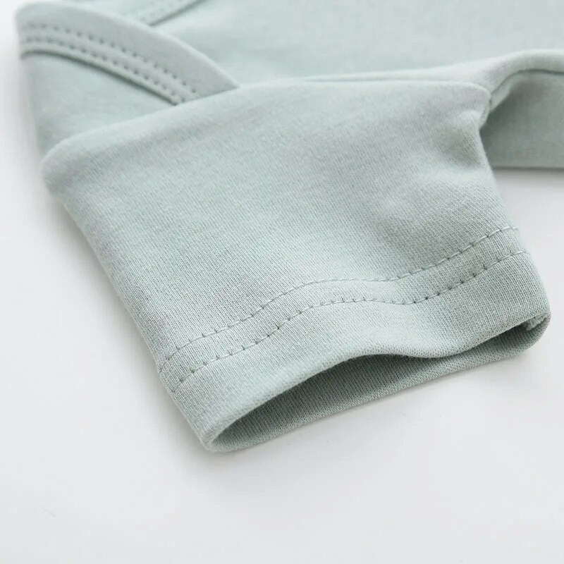 Vastsündinutele orgaanilisest puuvillast imikutele mõeldud klassikaline pitsapüksid, ühevärvilised pehmed lühikeste varrukatega kostüümid, suvine 13 värvi