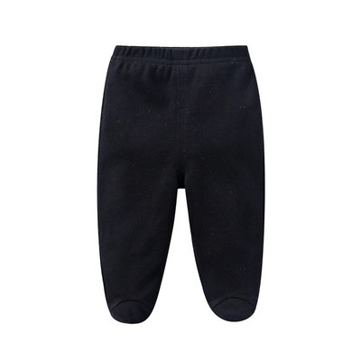 Ținută pentru bebeluși Pantaloni cu talie elastică pentru picior 100% bumbac Culoare uni 0-3-6-9-12 luni Nou-născut Bebeluși Băieți Fete Pantaloni