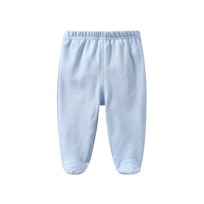 Ținută pentru bebeluși Pantaloni cu talie elastică pentru picior 100% bumbac Culoare uni 0-3-6-9-12 luni Nou-născut Bebeluși Băieți Fete Pantaloni