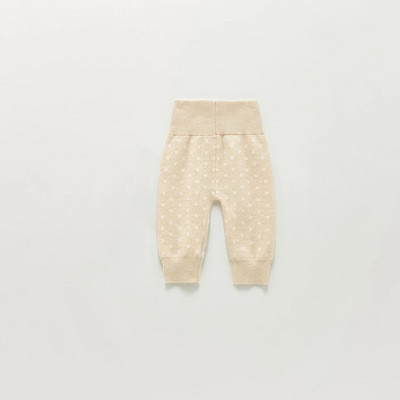 2021 Φθινόπωρο νέο Dot Print Βρεφικό παντελόνι για κορίτσια Πλεκτό κολάν Βρεφικό ψηλόμεσο παντελόνι Παιδικό βαμβακερό πουλόβερ Βρεφικό παντελόνι