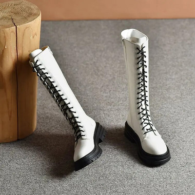 Ženske visoke čizme do bedara Crne modne crne punk gotičke seksi ženske čizme s platformom Motorističke čizme Ženske cipele na petu velika veličina 43