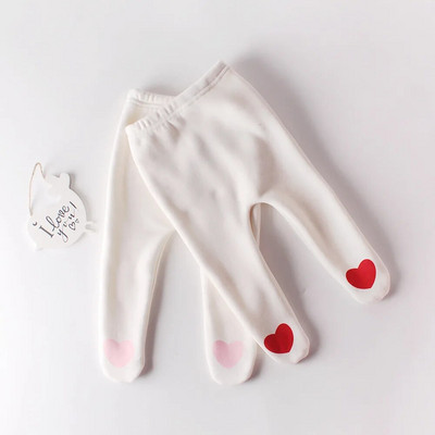 8117 Pantaloni pentru bebeluși 2023 Toamnă Iarnă Drăguț, catifea în formă de inimă, Pantaloni pentru fetiță, Chilot de jos Chilot casual Pp