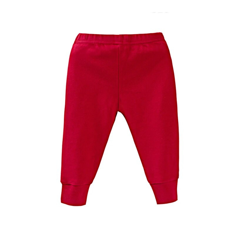Βρεφικά ρούχα για νεογέννητα άνοιξη και φθινόπωρο Κολάν για αγόρια κορίτσια μονόχρωμο βαμβακερό μαλακό παντελόνι με ελαστική ζώνη 0-24 εκ.