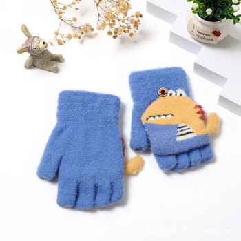 Γάντια για μωρά κινουμένων σχεδίων Χειμωνιάτικα ζεστά παιδικά γάντια μωρού κοριτσιού πλεκτά Παιδικά γάντια οδοντοφυΐας για νήπια Χειμερινά βελούδινα γάντια Παιδικά 2-5 ετών