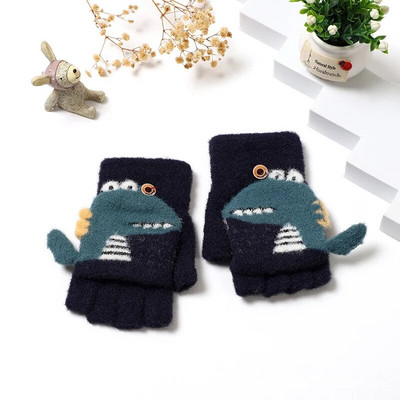Mănuși pentru bebeluși cu desene animate, iarnă, calde pentru copii, mănuși pentru fetițe, tricotate pentru copii mici, mănuși pentru dentiție, mănuși de iarnă de pluș, copii 2-5 ani