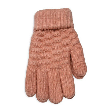 Παιδικά πλεκτά γάντια Φθινοπωρινό χειμώνα μονόχρωμα γάντια για παιδιά κορίτσια αγόρια ζεστά γάντια κασμίρ απομίμησης